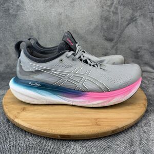 ASICS GEL-Nimbus 25 Shoes Womens Size 9.5 Gray Running Cushioned 1012B356